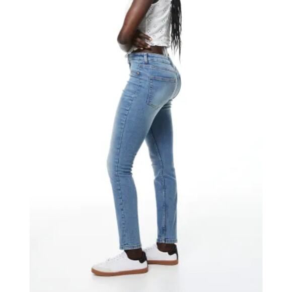 H&M Skinny High Jeans Light Wash Denim size 8 - Picture 2 of 8